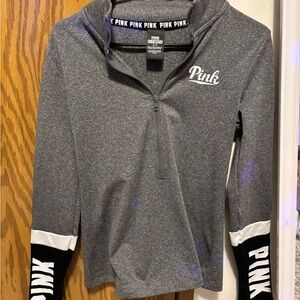 PINK Victoria's Secret Kids Gray and Black Hoodie